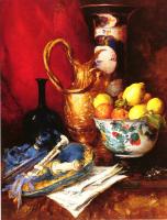 Vollon, Antoine - A Still Life with a Bowl of Fruit